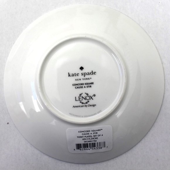 kate spade Tidbit Plates 2 Pieces NO BOX - Picture 3 of 5